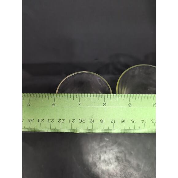 Tiffin Green Stem Cordials Festoon Optic Wine Uranium Vintage Stemware, Set of 2 - Picture 11 of 13